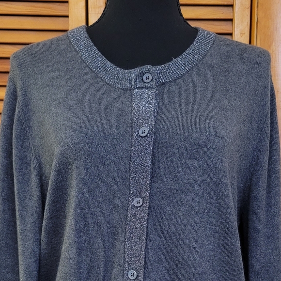 EUC Apostrophe Cardigan Sweater Size Large - Picture 3 of 13